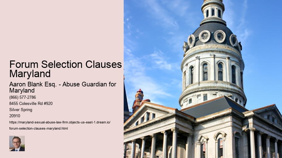 Forum Selection Clauses Maryland